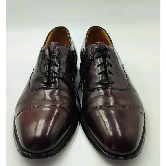 Johnston & Murphy Men’s Shoes Limited Collection Brown Leather Oxfords Size 11D
